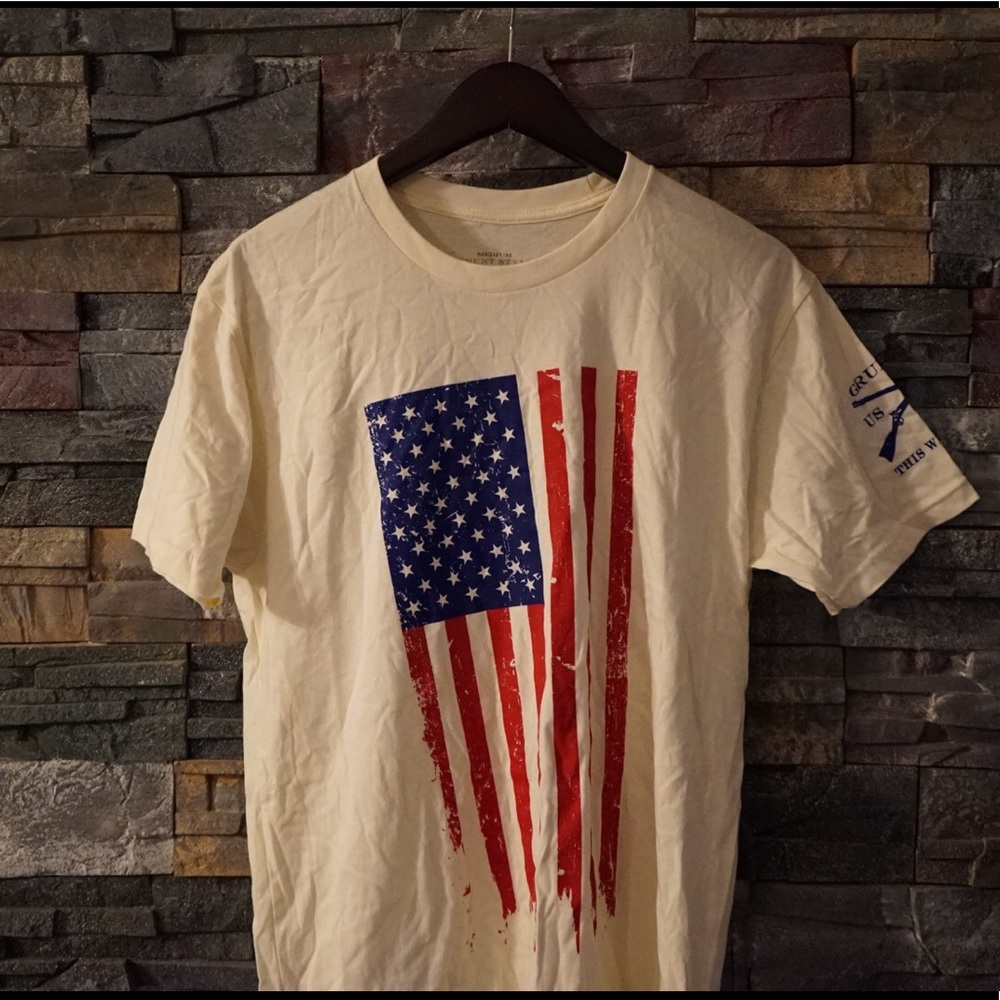 Grunt Style American Flag T-shirt for men and women